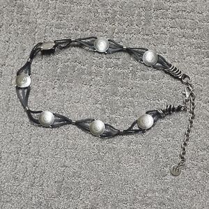 Elegant Silver and Black Belt